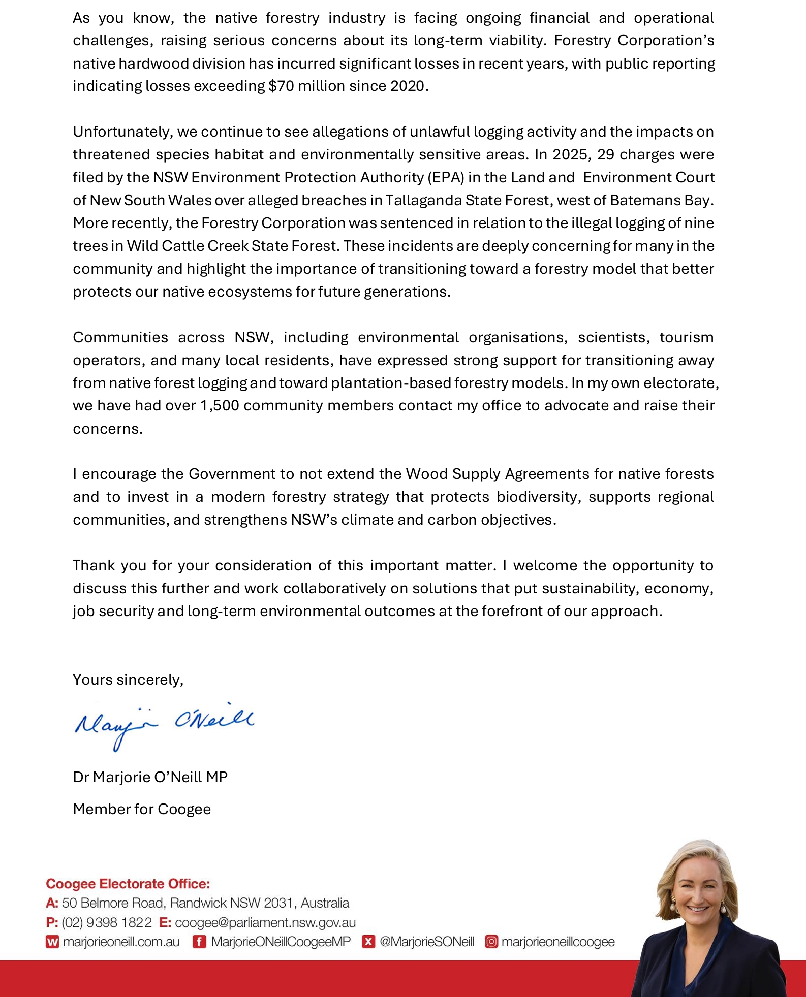 Request to not extend wood supply agreements part 2/2