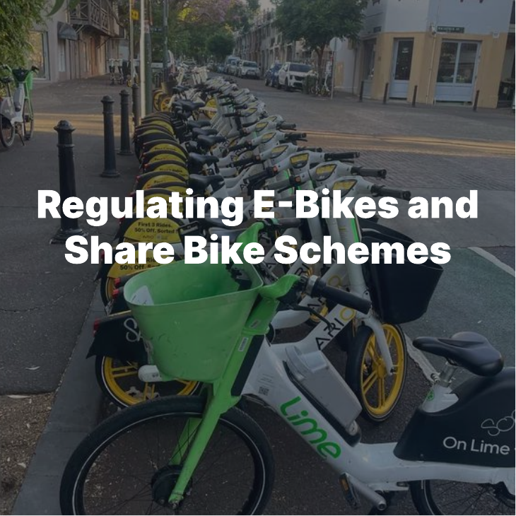 Regulating E-Bikes and Share Bike Schemes